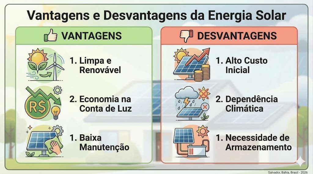 Vantagens e Desvantagens do Investimento em Energia Solar para Residências com Consumo Acima de 300kWh