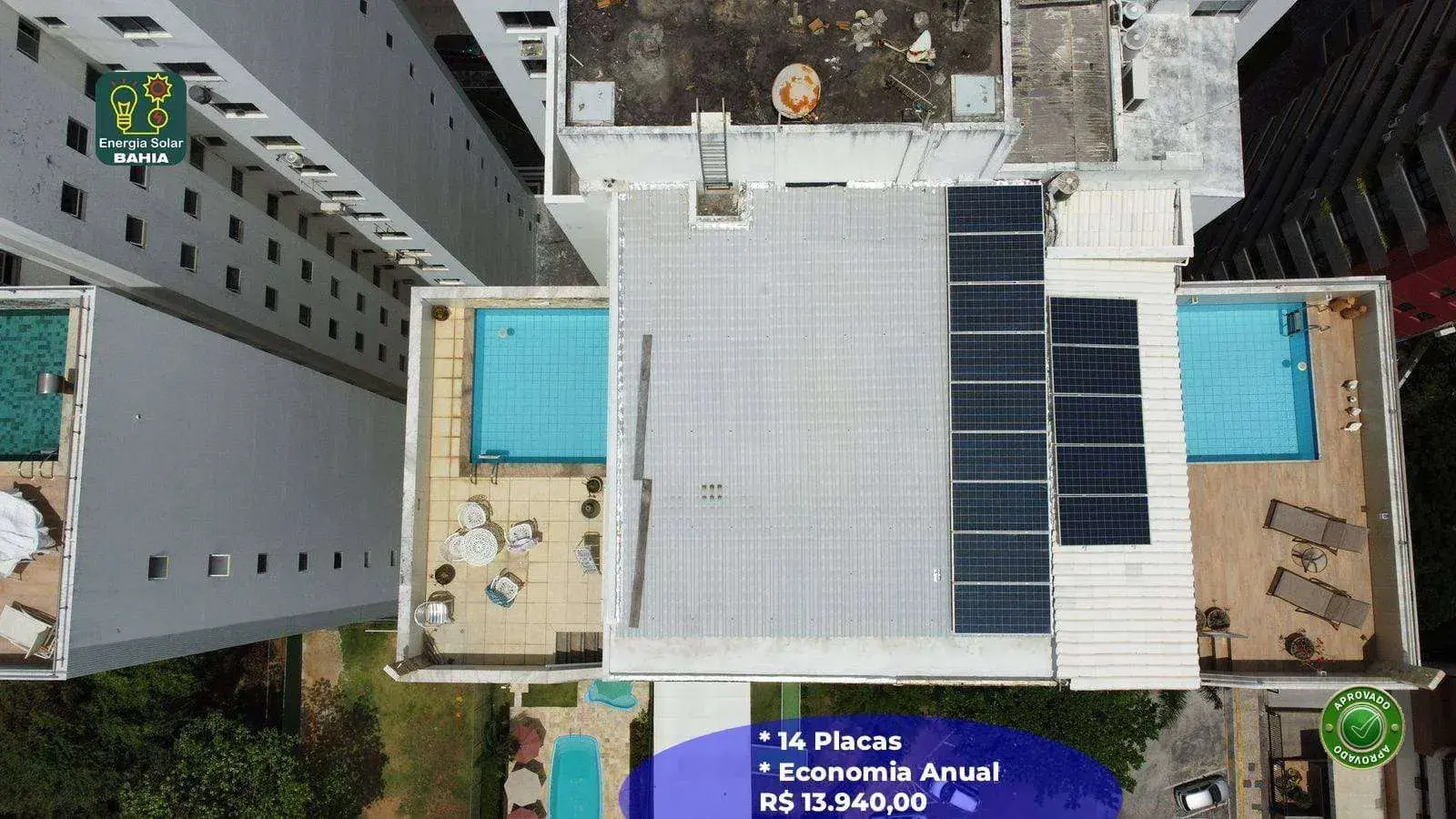 Energia solar em apartamento